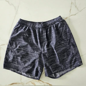 Lululemon Surge Short Mens Sz L Gray Lined Performance Wicking Athletic 7" - Picture 1 of 16