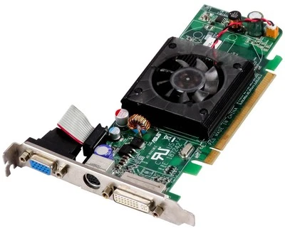 Graphics Card Asus ATI Radeon HD2400 Pro 128MB AD-RV610LE PCIe X16 - Image 1 of 2
