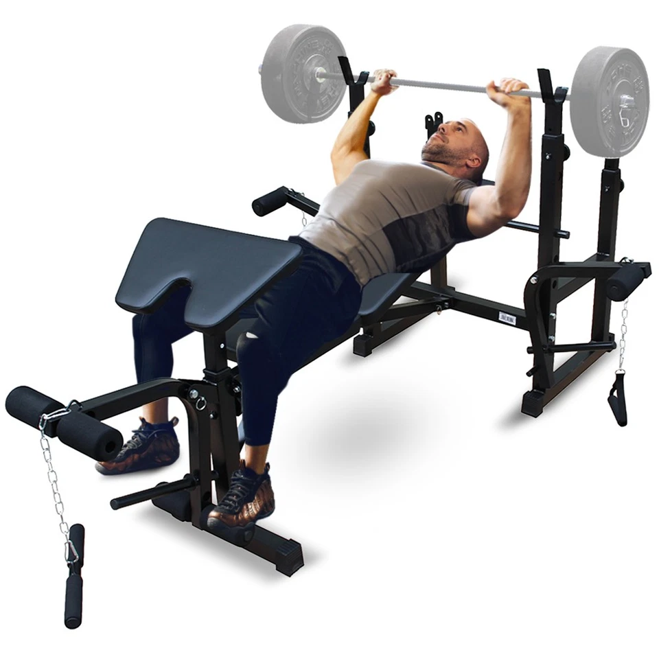 SPORTINATOR Iphikles Bench With Langhantelablage, Curlpult & Leg Curl New - Image 1 of 1