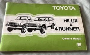 Toyota Hilux & 4 Runner MK3 1983-1988 - Manual del operador del propietario (D633) - Imagen 1 de 2