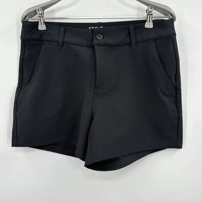 Stoic女式黑色8码带5英寸内缝弹力短裤 — 第 1/4 张图片
