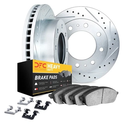 For Dodge W250 81-93 Brake Kit DFC Drilled & Slotted Front Brake Kit w Heavy Foto 1 de 3