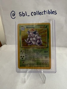 1999 Pokémon Base Set Nidoking Shadowless Holo Rare #11/102 - LP - Picture 1 of 2