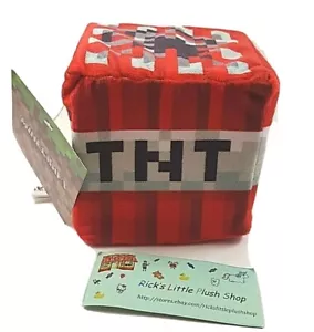MINECRAFT 5" Microsoft Game Stuffed Animal Plush Foam TNT Block Cube Mojang - Picture 1 of 4