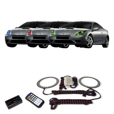 Kit de halo de faros Bluetooth multicolor RGB para Toyota Celica 00-05 Foto 1 de 4