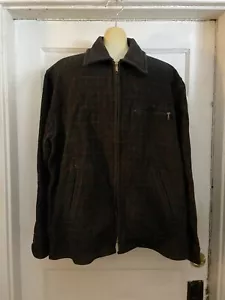 Giacca uomo vintage Johnson Woolen Mills plaid tartan caccia outdoor zip taglia XL - Foto 1 di 7