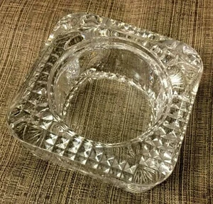 Vtg Cristal D'Arques Cut Crystal Heavy Tea Light Candle Holder - Made in France - Picture 1 of 8
