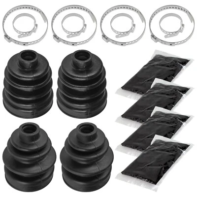 2 Front Axle Inner Outer CV Boot Kit for Yamaha Wolverine 350 YFM350FX 4WD 01-05 - Image 1 of 4