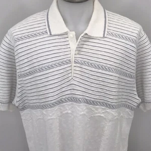 Camisa de boliche tejida informal XL discoteca hippie mod hipster vintage de los años 70 - Imagen 1 de 5