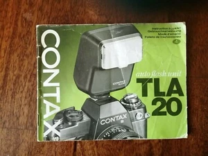Vintage Contax TLA 20 Instruction Booklet Handbook Manual - Picture 1 of 3