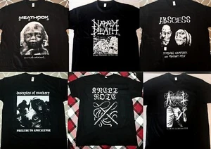 SAMPLE TEES MEATHOOK SEED NAPALM DEATH KNELT ROTE ANHEDONIST ABSCESS D.O.M. - Picture 1 of 3