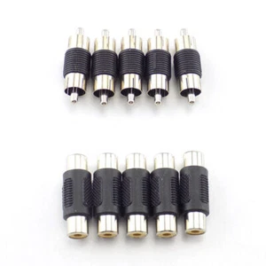 Rca Dual Male to male female to female plug Adapter Connector CCTV Audio video - Picture 1 of 7