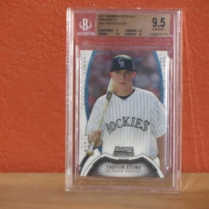 2011 Bowman Sterling Prospects Trevor Story Card BGS 9.5. - Picture 1 of 2