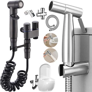 Toilet Hand Held Bidet Faucet Sprayer Bidet Set Sprayer Gun Toilet Spray Shower - Picture 1 of 22