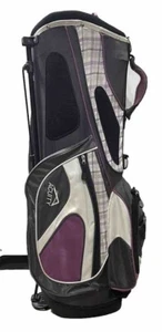 Acuity TI PLUS Women’s Golf Bag 7 Way Divider Top 5 Zipper Pockets Purple Plaid - Picture 1 of 8