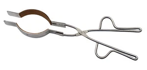 Heavy Duty Beaker Tongs, Cork Lined Jaws - Stainless Steel - Eisco Labs - Picture 1 of 1