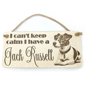 Jack Russell Funny Hanging Wall Sign Gift Ideas Decorative Pet Dog Owner Plaque - Picture 1 of 4