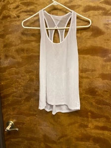 Women " Lululemon" sheer light pink tank top. P2P is@14" - Picture 1 of 2