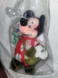 NEU Disney Store Lilo Dressed Minnie Mouse Scrump 8 Zoll Plüsch Sitzsack im Beutel - Bild 1 von 15
