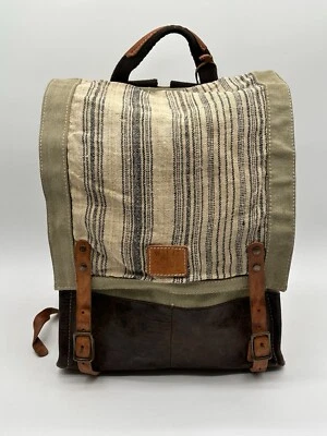 Mochila Will Leather Goods River Dome Mochila Lona Cuero Multicolor Foto 1 de 4