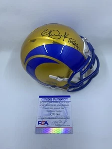 Eric Dickerson Signed Los Angeles Rams Flash Mini Helmet PSA/DNA - Picture 1 of 4