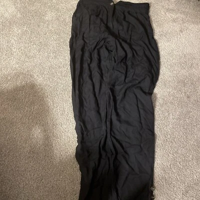 Staring At Stars Black Zippered Harem Pants Size 2 100% Cotton  - Image 1 of 4