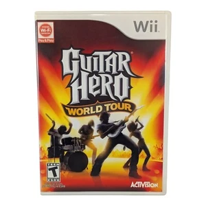 Guitar Hero World Tour Wii Complete CIB No Fingerprints Wonderful Condition A+ - Picture 1 of 3