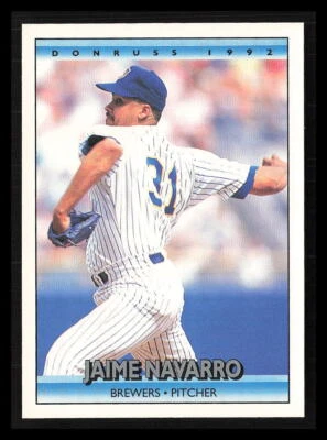 Jaime Navarro 1992 Donruss #705  Milwaukee Brewers - Image 1 of 2