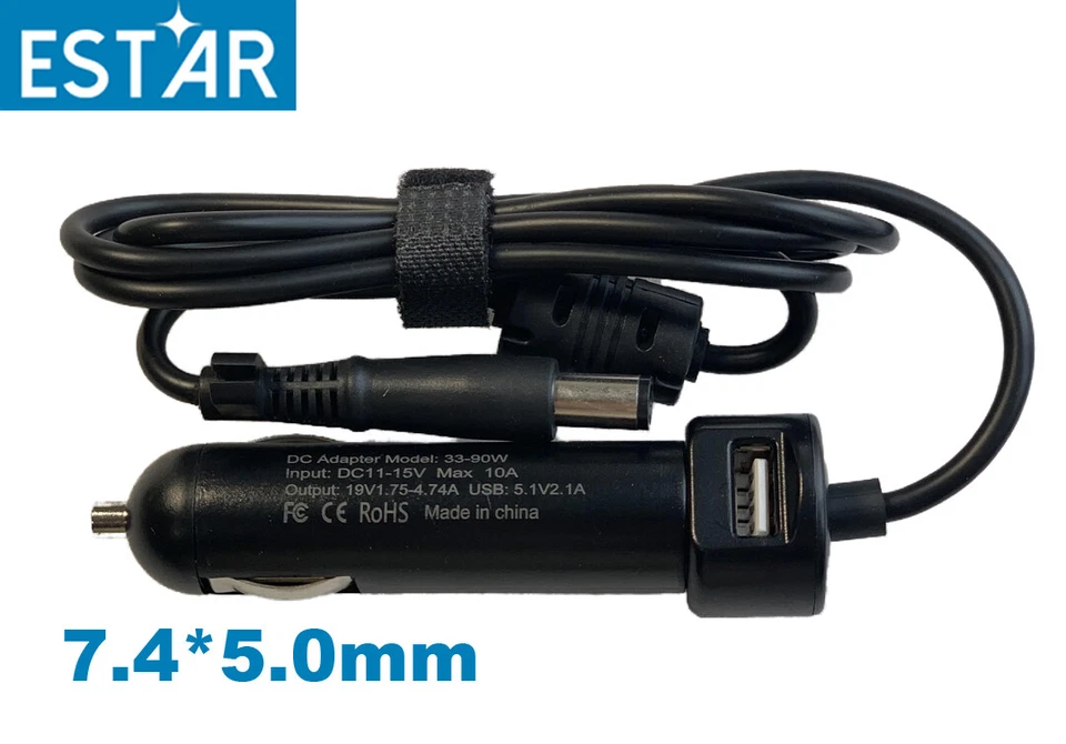 Car AUTO Charger Power Adapter For HP Probook 640-G1 645-G1 650-G1 455-G1 455-G2 - Image 1 of 4