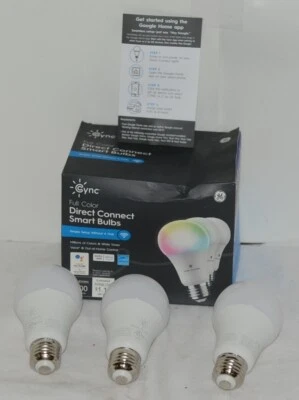 Cync GE 93129822 LED Full Color Direct Connect Smart Bulbs Simple Setup - Image 1 of 4