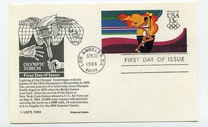 UX102 Olympic Torch, Aristocrat Cachets, FDC - Picture 1 of 1