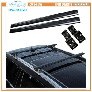 2PCS Fits for VW T-CROSS 2018-2024 Aluminum Roof Rack Cagro Carrier &Rail Slots - Picture 1 of 6