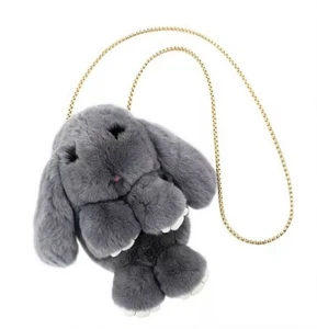 Neu mit Etikett Rex Kaninchenfell Kaninchen Handtasche - Bild 1 von 6