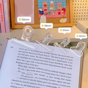 5/3/2/1X Clear Office Stationery Document Paper File Ticket Binder Clips Clamps△ - Picture 1 of 12