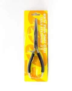 Feed Pliers Long Nose Stainless Steel 8.5 Inches Silver (7267) - Picture 1 of 6