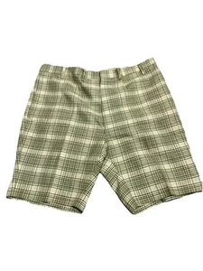 Vintage 50er Golfshorts Retro grün weiß kariert gebraucht, in einwandfreiem Zustand Größe 40 stilvoll - Bild 1 von 4