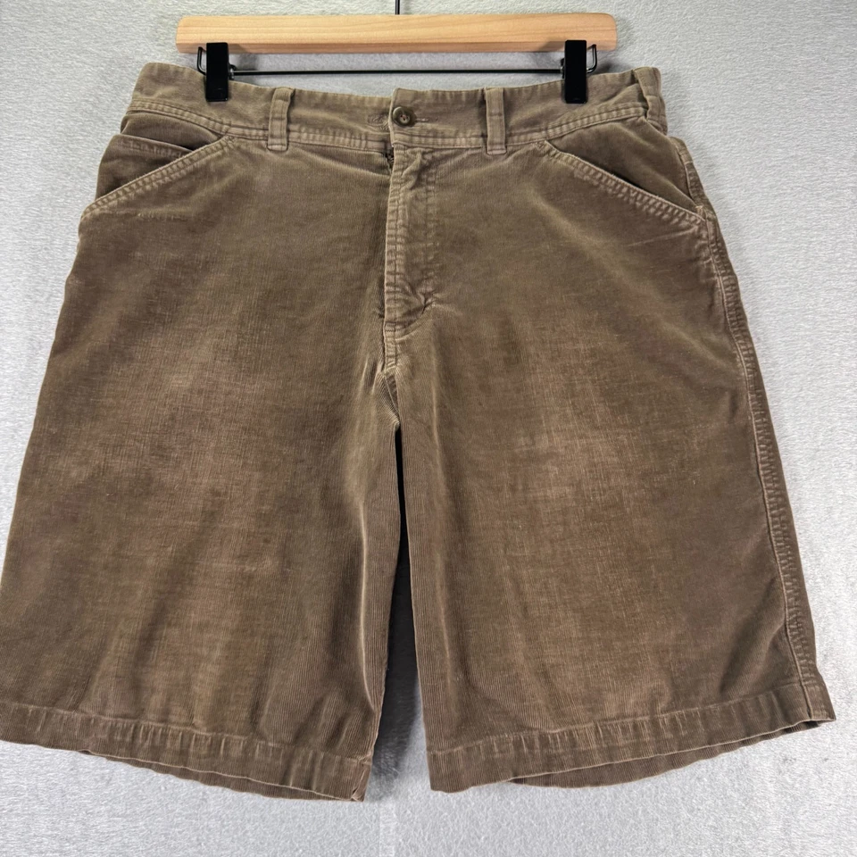 Pantalones Cortos Chinos Horny Toad Pana Para Hombres 32 Marrón Floral Cintura Banda Clásica Comodidad Foto 1 de 4