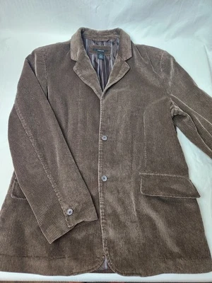 Abrigo Deportivo Claiborne 42 R Marrón Pana Chaqueta Blazer Clásico Informal Foto 1 de 4