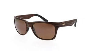 Maui Jim KAHI polarisierte Sonnenbrille 736-25W Holzmaserung/bronzefarbenes Glas - Bild 1 von 7