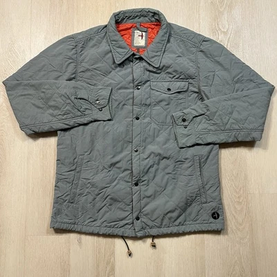 Dead Stock Relwen Quilted Insulated Snap Jacket Gray Green Men’s L Huckberry - Image 1 of 4
