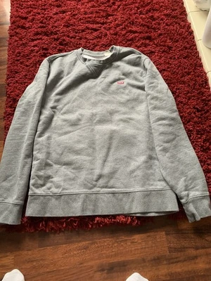 Levi's Mens Sweatshirt Size M Standard Fit Grey Crew Neck Pullover - Image 1 of 3