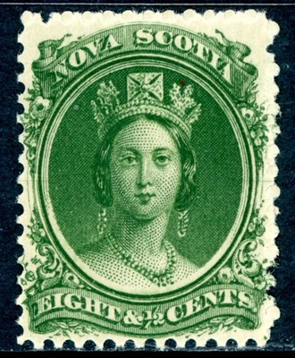 Canada 1860 QV  Nova Scotia 8½¢ Green Scott #11 MNH G928 - Image 1 of 4