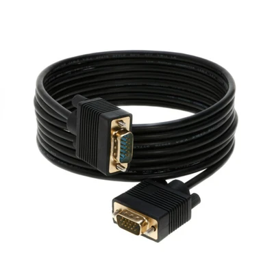25ft - SVGA Male to Male Cable Gold Plated Connector PC Monitor Projector HDTV - Image 1 of 4