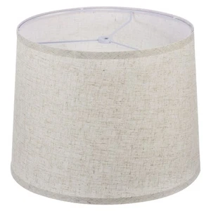 11.4"x12.6"x9.8" Drum Lampshade for Table Lamp Floor Lamp Shades Beige - Picture 1 of 7