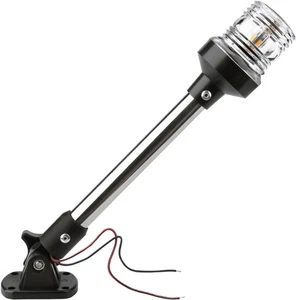 Stern Light - White LED Anchor & Bimini Top Lights for Pontoon & 12 Inches  - Picture 1 of 7