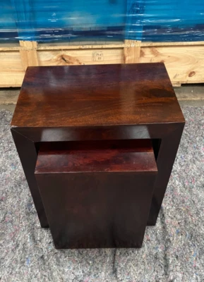 Solid Mango Wood Cube Nest (E559) - Image 1 of 4