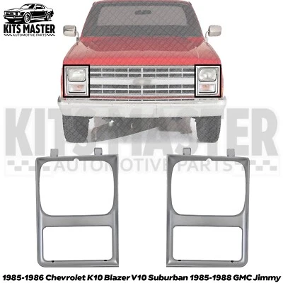 Nuevo par de puertas de faros para 85-86 Chevrolet K10 V10 Suburban 85-88 GMC Jimmy Foto 1 de 4
