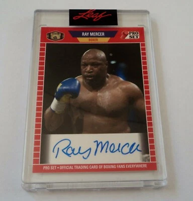 2021 Pro Set Leaf Ray Mercer autograph Boxing signature - Image 1 of 2