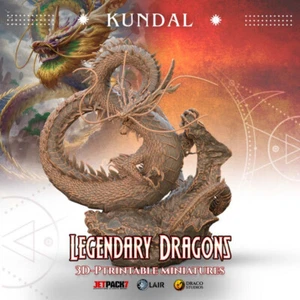 3D Dragon Kundal Print - Picture 1 of 1