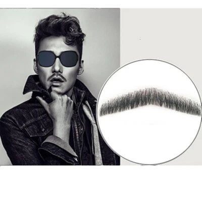 Barba Falsa 100% Cabello Humano Cara Barba Bigote Reutilizable Drama Maquillaje Accesorios Foto 1 de 4